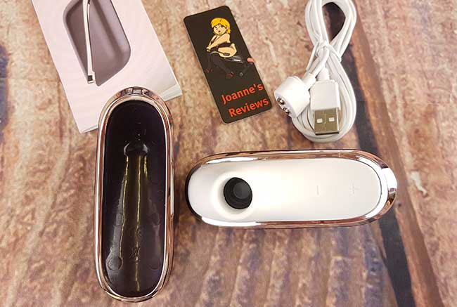 Image showing the Satisfyer Pro Traveler with the lid removed so you can see the nozzle