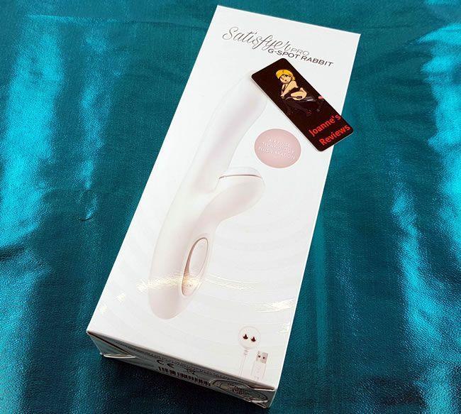 The Satisfyer G-Spot Rabbit comes in an attractive retail box