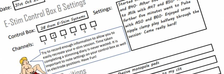 E-Stim Session Diary