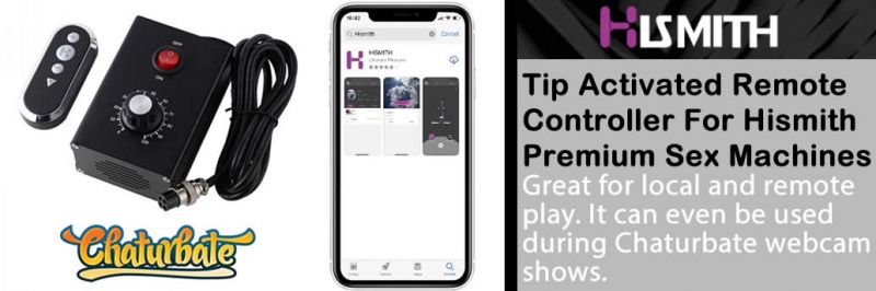 Télécommande et application pour machines sexuelles Hismith Premium