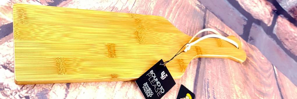 Bundet för att skämma bort bambu Spanking Paddle