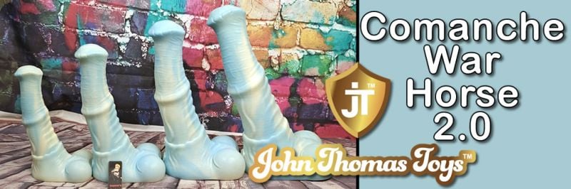 John Thomas Toys Comanche War Horse Силиконовый дилдо