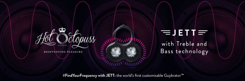 Hot Octopuss Launches JETT, its Customisable Guybrator™ with Treble and Bass Technology
