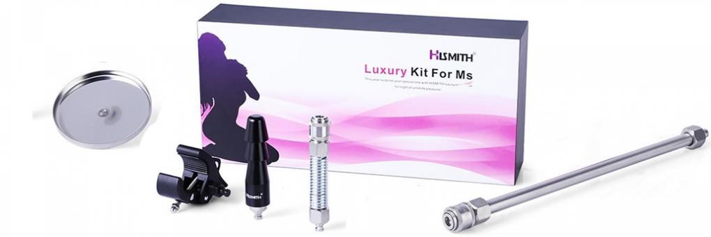 مجموعة توسيع وظيفة آلة الجنس Hismith Premium للنساء ، نظام KlicLok