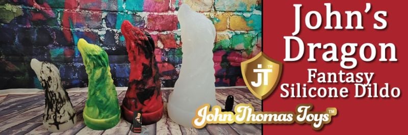 John&#039;s Dragon Silicone Dildo From John Thomas Toys