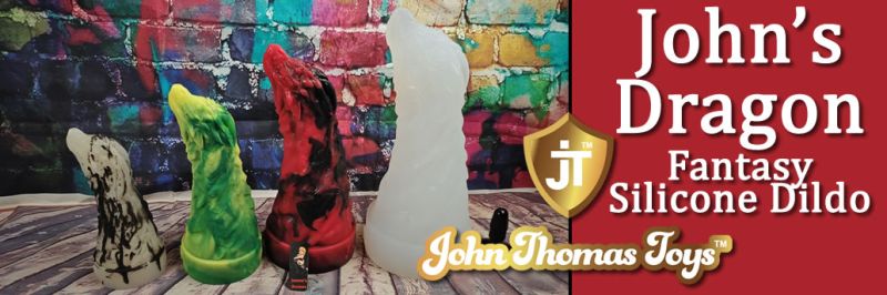 Gode ​​en silicone Dragon de John Thomas Toys
