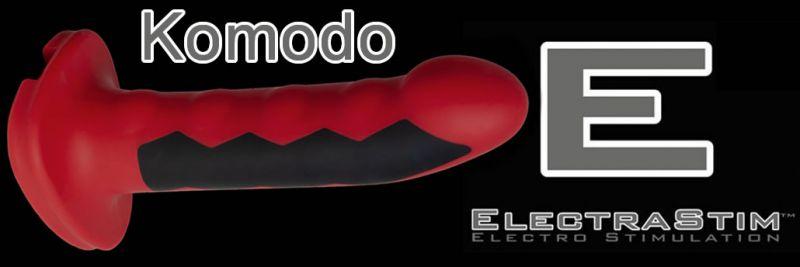 Electrastim Komodo Silicone Fusion Electrode Dildo Bi-polaire