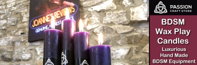 BDSM-Kerzen für Wachsspiele aus dem Passion Craft Store