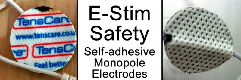 E-stim Self-Adhesive Monopole Pad Electrode Safety