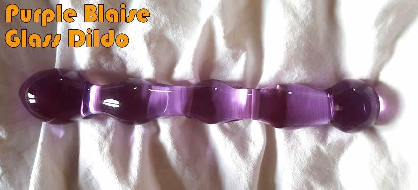 Purple Blaise Glass Dildo à partir de theglassdildoshop.com