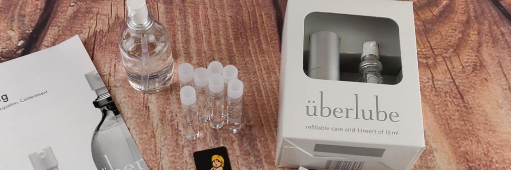Uberlube Good To Go utazási méretű szilikon kenőanyag 15ml ezüst áttekintés