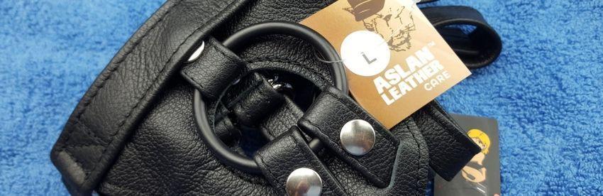 Aslan Leather Driver Strap On Harness from Uberkinky