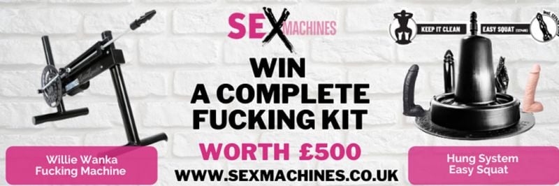 Win a Willy Wanka Fucking Machine &amp; a Hung System Easy Squat
